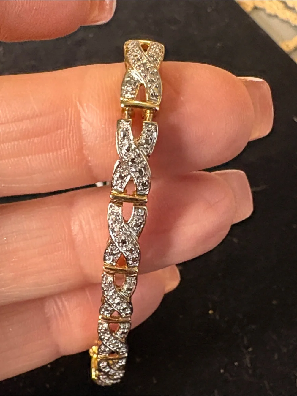 Silver 925 Tennis Style Bracelet - Women's Jewelry